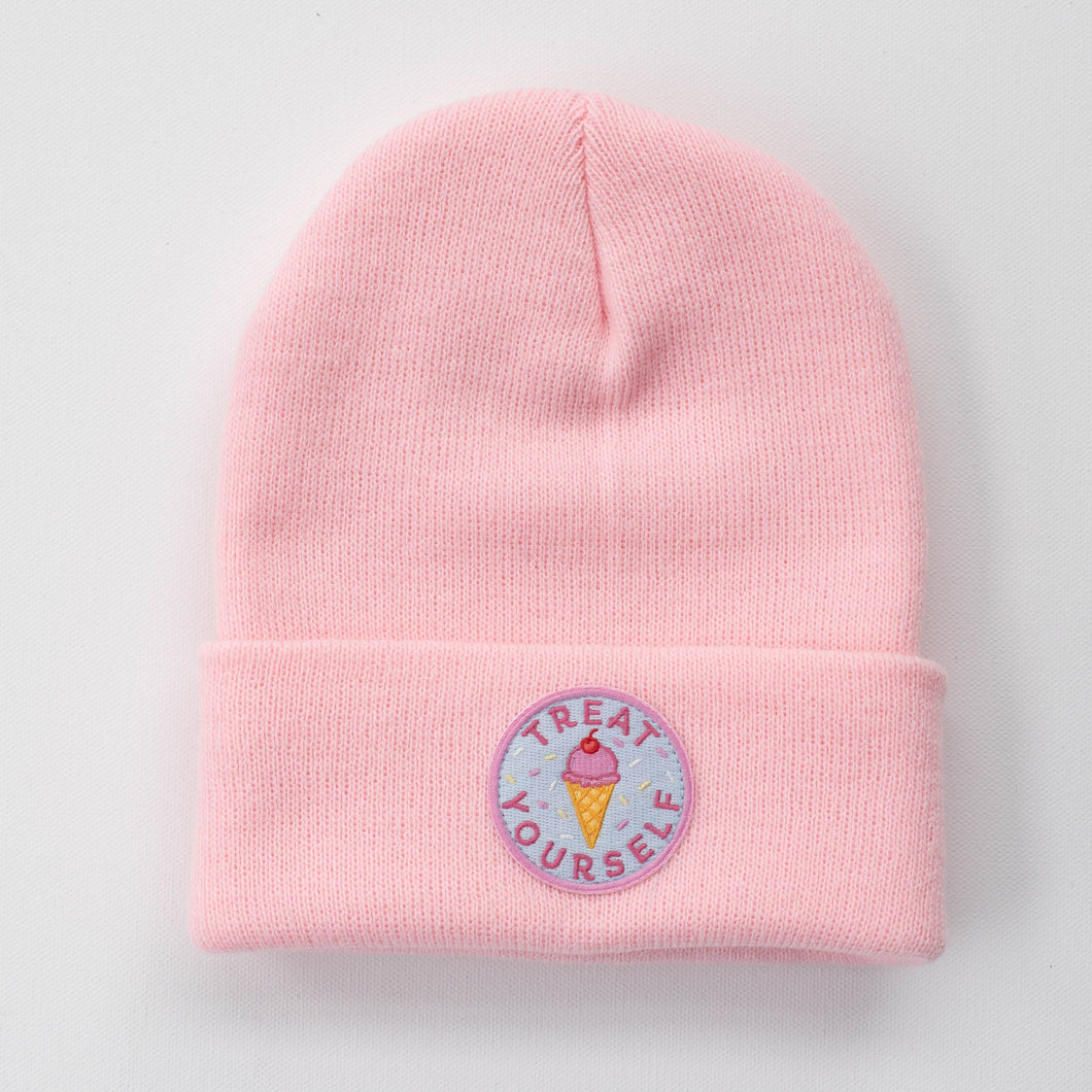 Treat Yourself Peony Beanie: Youth/Adult (Fits Ages 5+)