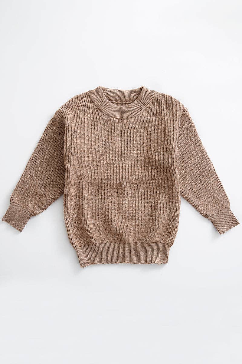 Latte pull over sweater