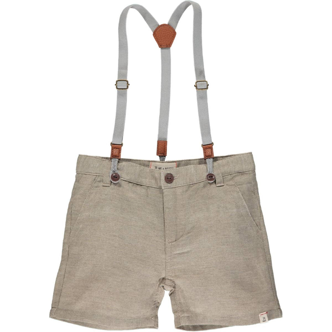 Captain Shorts with Suspenders - Beige