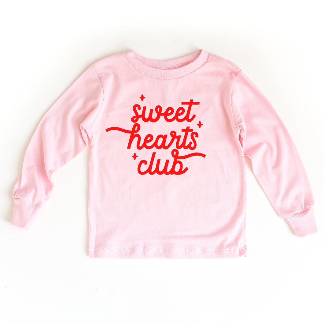 Sweet Hearts Club Toddler and Youth Valentines Day Crewneck Shirt