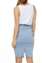 Load image into Gallery viewer, First Glance Denim Skirt - Light Blue

