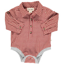 Load image into Gallery viewer, Jasper-Beige/Red Plaid Shirt

