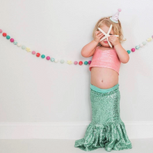 Load image into Gallery viewer, Green Sequin Mermaid Skirt
