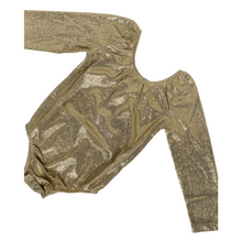 Load image into Gallery viewer, Livee Long Sleeve Leotard - Time-to-Shine Gold
