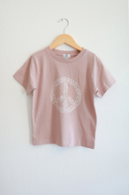 Load image into Gallery viewer, Peace Floral Kid&#39;s Tee - Mauve
