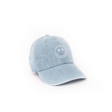 Load image into Gallery viewer, Denim Smiley Face Hat
