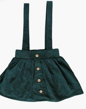 Load image into Gallery viewer, Fallon Corduroy Suspender Skirt - Feelin&#39; Pine

