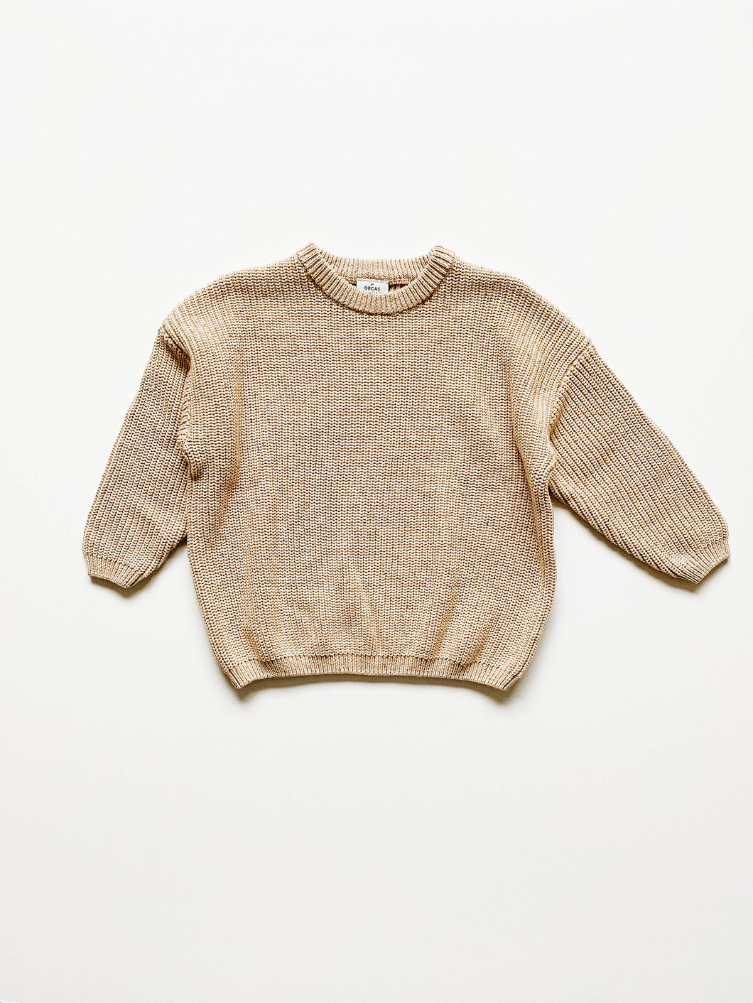 Knit Pullover - Speckled Beige