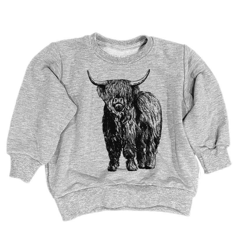 Highland Cow Retrofit Sweatshirt