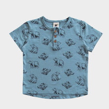 Load image into Gallery viewer, Organic Cotton T-Shirt - Sky Bears
