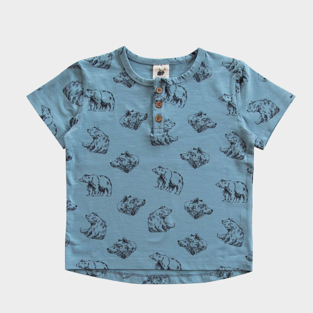 Organic Cotton T-Shirt - Sky Bears
