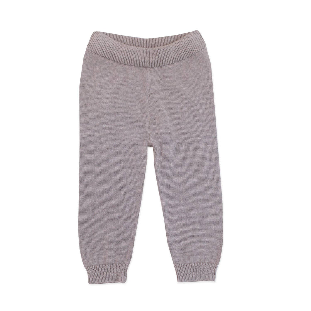 Milan Baby Legging Pants Sweater Knit (Organic Cotton): Grey