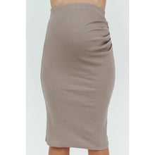 Load image into Gallery viewer, Ribbed Structured Maternity Skirt
