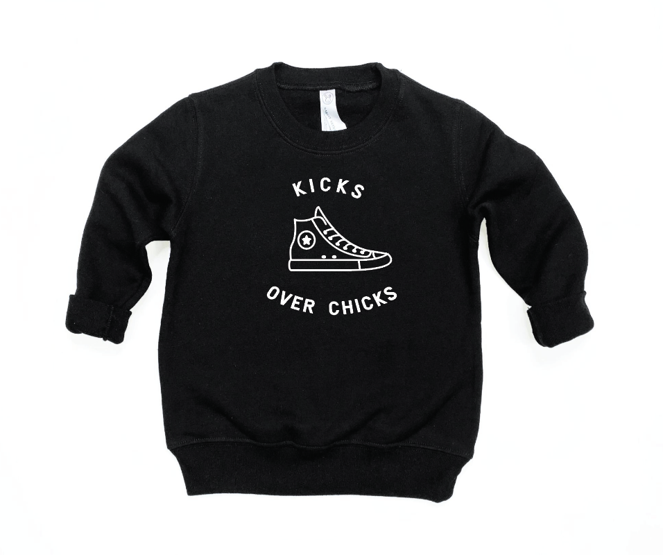 Kicks Over Chicks Toddler Sweatshirt
