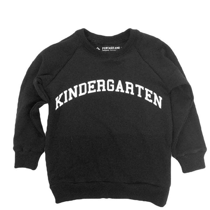The Kindergarten Raglan Black
